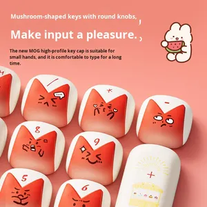 Akko Bunny pour kit de touches de clavier, thème clavier mécanique, 137 pièces, DIY, sublimation, ensemble complet, prise en charge multilingue, fabriqué en Chine - Product Image 5