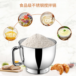 เครื่องผสมอาหาร Smilebox 5 ลิตร 1000 วัตต์ โถสแตนเลสพร้อมหน้าต่างวัดปริมาณ และ 7 ระดับความเร็วสำหรับการนวดและการผสม - Product Image 4