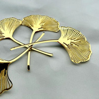 Ychon heiß verkaufen goldene Ginkgo blatt Kuchen Dekoration Acryl Geburtstags torte Topper Kuchen Dekorieren liefert Großhandel