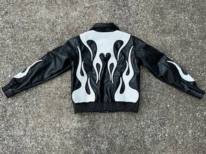 Áo Khoác Da Unisex Moto Bộ Sưu Tập Hàng Đầu Xu Hướng Dài Thời Trang Áo Khoác Với Thêu Áo Khoác Da - Product Image 4