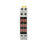 Compteur de tension sur Rail Fato Din 3 phases affichage numérique Ac 80-500V Mini indicateur de voltmètre modulaire