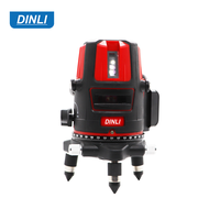 Niveau laser rotatif auto-nivelant 360° portée 500m DIY pile AA précision 1mm pour construction, niveau laser rotatif automatique couleur