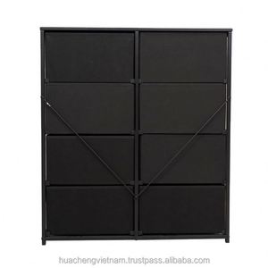 Fabric & Stainless Steel Freestanding Durable Modern Design Dresser Living Room Furniture Pine <b>Cabinet</b> - Product Image 5
