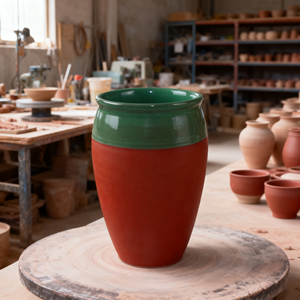 Taza de arcilla de terracota de polímero de diseño moderno, acepta logotipo personalizado, <span class=keywords><strong>tazas</strong></span> de café Chai de cerámica hechas a mano, taza de té de arcilla áspera - Product Image 1