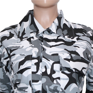 Nouveaux produits 2026 – Blouson décontracté camouflage pour <span class=keywords><strong>femme</strong></span> avec poches avant – Manteaux pour femmes - Product Image 4