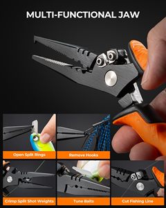 <span class=keywords><strong>Juego</strong></span> <span class=keywords><strong>de</strong></span> Herramientas <span class=keywords><strong>de</strong></span> Pesca, Alicates <span class=keywords><strong>de</strong></span> Pesca Resistentes a la Corrosión, Cuchillo para Filetear, Tijeras <span class=keywords><strong>de</strong></span> Pesca, Pinza para Pescado, Mandíbula Multifuncional - Product Image 3