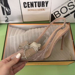 6CM&8CM&10CM Elegant Sexy <b>Closed</b> Pointed <b>Toe</b> Slingback Wedding Pumps Sexy 2025 Trendy Women's <b>Heels</b> - Product Image 6