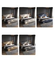 Modernes Italienisches Quiet-Luxury Polsterbett in Anthrazit - Premium Lederbettgestell in Queen-Size - E0-Zertifiziert Direkt ab Werk