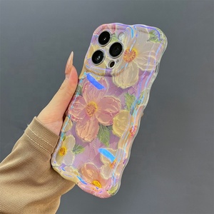 Thời trang Instagram phong cách sơn dầu chống thả và sốc hấp thụ điện thoại trường hợp đối với iPhone 12 13 14 15 Pro Max - Product Image 5