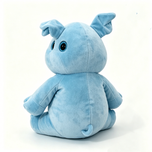 Peluche de Cerdo Gordito Azul Claro Personalizable, Peluche Suave Kawaii, Lindo Peluche de Cerdo de Ojos Grandes para Niños - Product Image 6