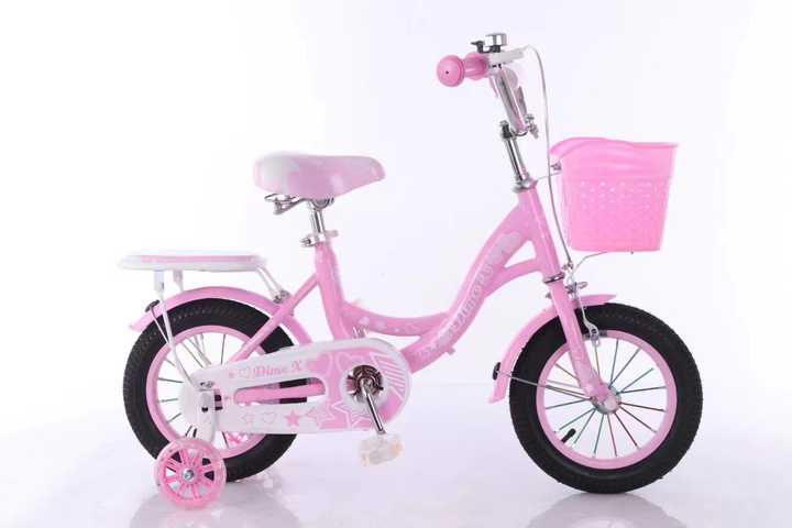 折りたたみ式 キッズ 自転車 少年少女 誕生日プレゼント プリンセスバイク 12インチチャイルドガールMTBプリンセス折りたたみ自転車/四輪キッズ