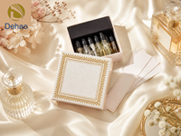 Boîte à parfum en carton rigide avec logo personnalisé, fabrication directe d'usine, design de couvercle et de base, emballage cadeau haut de gamme pour flacons de parfum