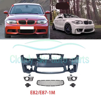 Kits carrosserie E82 E87, mise à niveau E E, pare-chocs avant style M avec calandre et feux antibrouillard pour Série 1 E82 E87 2008 2009 2011