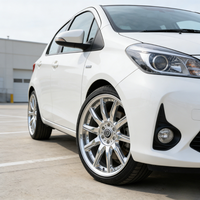 Jantes en alliage forgé sur mesure, sport, à dix branches, entièrement polies argentées, 16-22 pouces, 5x112, 5x114.3, 5x120 pour Toyota Yaris
