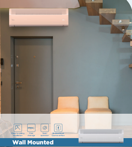 Midea yên tĩnh hoạt động sưởi ấm và làm mát 5000btu treo tường đơn vị trong nhà mới vrv điều hòa không khí điều hòa không khí công nghiệp - Product Image 6