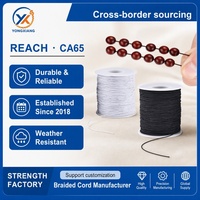 Cordon élastique en macramé enduit 1-3 mm, robuste et extensible pour la fabrication de bijoux, colliers, perlage, chaussures