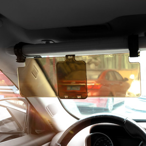 <b>Car</b> Sun <b>Visor</b> 29.5x9.5Cm Anti-glare Mirror Front Windshield Shade Universal Plastic Buckle Installation - Product Image 1
