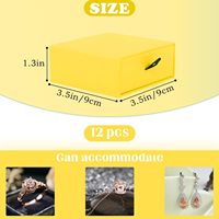 Boîte en papier jaune clair fantaisie faite à la main, boîtes d'expédition, emballage personnalisé en papier, boîtes en papier pour cadeaux, boîte d'emballage en papier avec tiroir