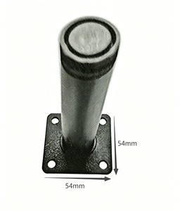 Pieds <span class=keywords><strong>de</strong></span> meubles en acier <span class=keywords><strong>noir</strong></span>, pieds <span class=keywords><strong>de</strong></span> support en métal avec trous <span class=keywords><strong>de</strong></span> vis et <span class=keywords><strong>plaque</strong></span> <span class=keywords><strong>de</strong></span> montage pour lit, armoire, canapé, table - Product Image 1