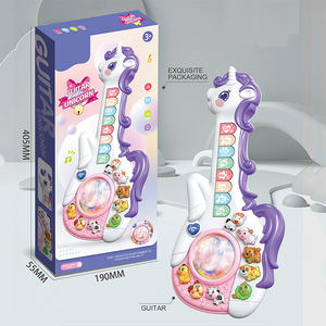 Portable enfants Mini guitare dessin animé Instrument de musique jouet dessin animé guitare électrique - Product Image 6