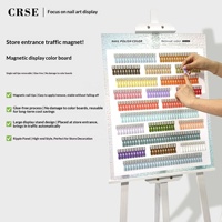 Présentoir magnétique en acrylique pour nuancier de couleurs d'ongles, 240-300 couleurs, livre d'échantillons amovible avec support en bois pour salon de manucure