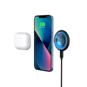 Chargeur sans fil magnétique avec logo LED couleur, charge rapide 15W pour iPhone Samsung, personnalisation de la marque - Product Image 3