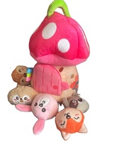 Nouvelle conception 2026, jouet en peluche Montessori sensoriel en forme de champignon et d'animaux en peluche pour les tout-petits, cadeau pour les filles de 1 an