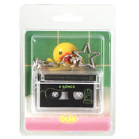 WEISHENG Fabricant Mini Cassette Vintage, Petit Pendentif Cassette, Cadeau pour Amateurs de Musique, Étui Porte-clés Cassette en Plastique NFC