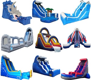 Nhà Sản Xuất Giá Rẻ Thương Mại <span class=keywords><strong>Inflatable</strong></span> Trượt Trượt Nước Với Hồ Bơi - Product Image 3