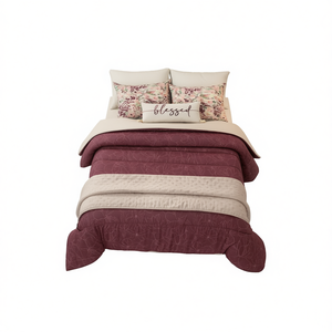 ชุดผ้าห่มวิอันนี่ นาวาร์ คิงไซส์ ขนาด 290 ซม. x 235 ซม. แบบกลับด้านได้ สไตล์ร่วมสมัย สำหรับเครื่องนอนในห้องนอน - Product Image 1