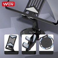 Support de téléphone portable pour support de téléphone de table 360 support en métal réglable rotatif en aluminium pliable Mobile