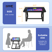 Table tactile interactive intelligente pour enfants avec SDK, affichage d'animations 4K pour aéroports et magasins de détail