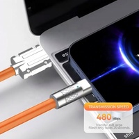 Kabel USB C Pengisian Daya Super Cepat 6A 120W Terbaru 2026, Kabel Data Paduan Seng untuk Samsung