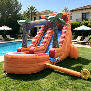 Tobogán inflable de salto castillo hinchable gigante <span class=keywords><strong>verano</strong></span> <span class=keywords><strong>alquiler</strong></span> comercial impresión PVC lona Combo tobogán de agua inflable <span class=keywords><strong>con</strong></span> <span class=keywords><strong>piscina</strong></span> - Product Image 1