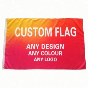 Digital Printing Any Design Any Color Any logo 100% Polyester Advertising Colorful Custom <b>Flags</b>, Banners - Product Image 2