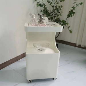 รถเข็นอุปกรณ์เสริมสวยทันสมัยสำหรับมืออาชีพ ชั้นวางของมีสไตล์ โต๊ะข้าง โต๊ะวางอุปกรณ์เสริมสวย - Product Image 3