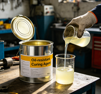 Agent de durcissement époxy anti-huile 4kg, liquide, résistant aux produits chimiques, durcisseur, co-réactif, anti-corrosion, peinture en spray pour appareils, composant