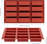 Vente en gros en ligne, offre spéciale, moule à gâteau en silicone sans Bpa pour barre de chocolat, moules à bonbons rectangulaires en silicone pour la cuisson aux barres énergétiques