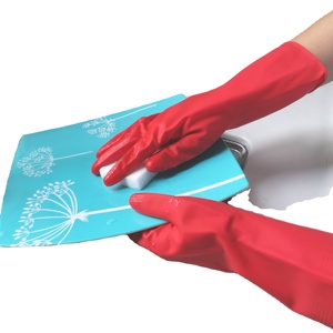 Xingli biểu tượng tùy chỉnh Găng tay cao su chống trượt bền dài tay áo hộ gia đình nhà bếp làm sạch nấu ăn nóng bán Găng tay cao su thực phẩm - Product Image 2