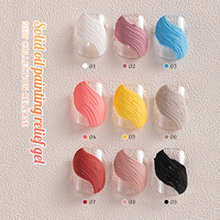 Miss Gooey 9 couleurs peinture à l'huile Texture Pat Pat Gel Nail Art Design Gel de tapotement professionnel Gel solide usine logo personnalisé gratuit