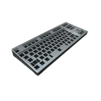 Clavier mécanique 60 % usiné sur mesure par CNC pour le brochage |   Aluminium et acier inoxydable anodisés, format compact
