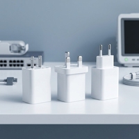 Module d'alimentation à découpage 5W 10W 15W 24W 5V 1A 2A, adaptateur médical de niveau d'efficacité énergétique VI avec prise fixe en option