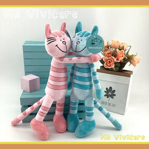 Peluche Natalizio a Forma di Gatto Cartoon Ricamato, Super Morbido con Imbottitura in Cotone PP, Altezza 31-50cm, Decorazione Domestica Carina - Product Image 2