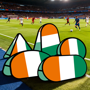 Banner Ovalado Plegable de Cote D'Ivoire, Tela de Punto Warp para Publicidad y Promoción en Exteriores, Carpa para Exteriores - Product Image 4