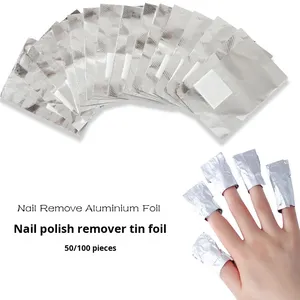 Salon-chất lượng dễ dàng ngâm-off làm móng tay với loại bỏ lá Nail bọc bông Pad cho gel NAIL POLISH REMOVER - Product Image 1
