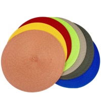 Napperon de Table à manger tissé en polypropylène de couleur unie écologique classique pour une utilisation en cuisine Restaurant Home Hotel