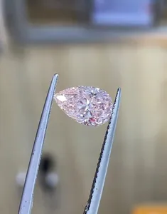 Lab Created Diamonds Man made real diamonds Fancy Pink Pear CVD IGI Certified Factory Wholesale