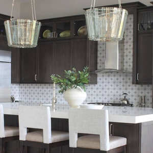 Lustre américain en verre simple Restaurant Retro Villa Dining Room Kitchen Island Chandelier - Product Image 4