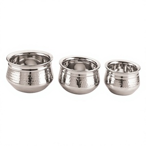 Stainless Steel <b>Silver</b> Style Eco-Friendly Contemporary Salad & Restaurant Serving <b>Bowl</b> - Product Image 2