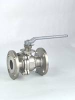 Vanne à boisseau sphérique en acier inoxydable 304/316 CF8M CF8 ASME DN50, montage direct, passage plein, extrémité à double bride pour gaz OEM